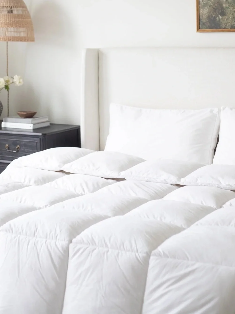Plush White Luxury Down-Alternative Duvet Insert, Thick, Cozy KING, NEW 104 x 90